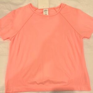 Athleta Kids Neon Pink Short Sleeve Tee